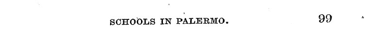 SCHOOLS IN PALERMO t . 99