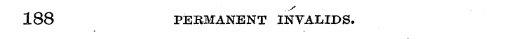 188 PERMANENT INVALIDS.