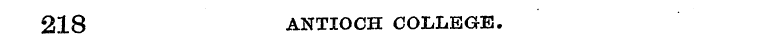 218 ANTIOCH COLLEGE.