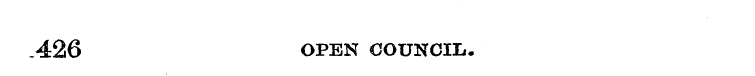 -426 OPEN COUNCIL.