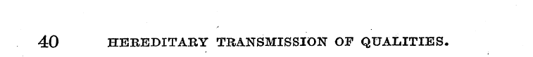 40 HEREDITARY TRANSMISSION OF QUALITIES.