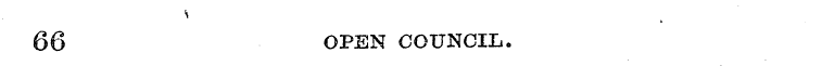 66 OPEN COUNCIL.