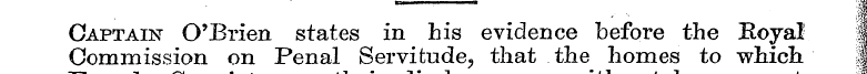 Captain Commission O'Brien on Penal stat...