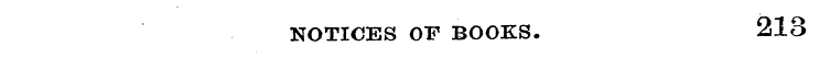 NOTICES OF BOOKS. 213
