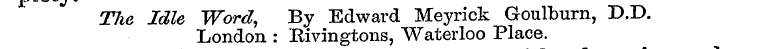 p The Idle London Word, : By Rivingtons ...