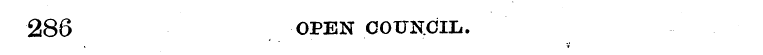 286 OPEN COUNCIL.