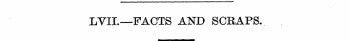 LVIL—FACTS AND SCRAPS.