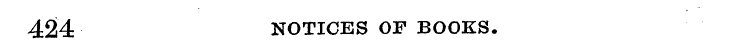 424 NOTICES OF BOOKS.