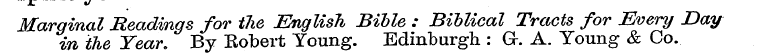Marg in inal the Headings Year, B for y ...