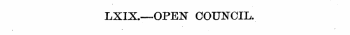 LXOL—OPEN COUNCIL.