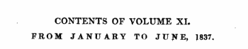 CONTENTS OF VOLUME XL FROM JANUARY TO JU...