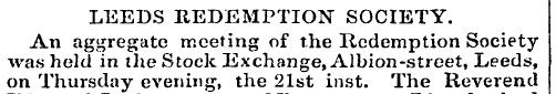 LEEDS REDEMPTION SOCIETY. A . . „ , ,> ,...