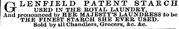 GLENFIELD PATENT STAECH USED IN THE ROYA...