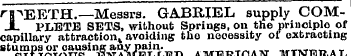 rpEETH.-Messrs. GABRIEL supply COMJL PLE...