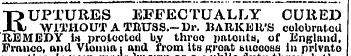 "OUPTURES EFFECTUALLY CURED XX WITHOUT A...