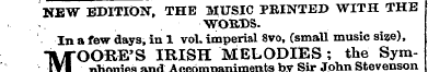 NEW EDITION, THE MUSIC PRINTED WITH THE ...