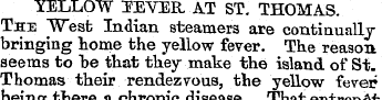 YELLOW TETTER AT ST. THOMAS. The "West I...