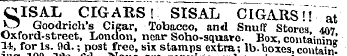 CIS AIL CIGARS! SISAL CIGARS M ~ at O Go...