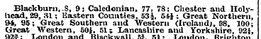 Blackburn, .8, 9; Caledonian, 77, 78; Ch...