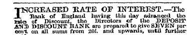 TNCREASED KATE OF INTEREST.—Tho JL Hank ...