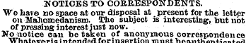 •NOTICES TO CORRESPONDENTS. We have bo s...
