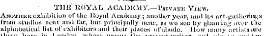 THE ROYAL ACADEMY.—Pjuvatk Vii:\y. Anoxi...