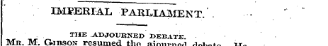 - imkebial parliament. TUE adjoubned dfp...