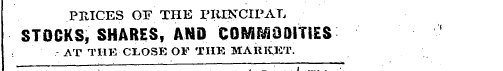 PHICES OF THE PRINCIPAL CTni»i/c euiDCC ...