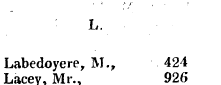 Labedoyere, M., Lacey, Mr., Lampe, 598, ...