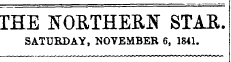 THE NORTHERN STAR SATURDAY. NOVEMBER 6, ...