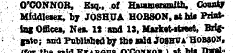 O'CONNOR, Esq., of Haameranlth, Coaatf /...