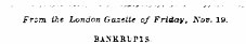 Frsm. ihe London Gazette of Friday, Nov....