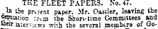 TKE FLEET PAPERS. No. 47. In the present...