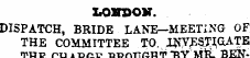 LrOHDOK DISPATCH, BRIDE LANE-MEETING OF ...