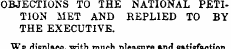 OBJECTIONS TO THE NATIONAL PETITION MET ...