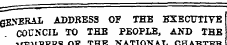 0B>-BRAL ADDRESS OF THE EXECUTIVE COUNCI...