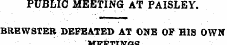 PUBLIO MEETING AT PAISLEY BREWSTER DEFEA...