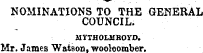 NOMINATIONS TO THE GENERAL COUNCIL. MYTH...
