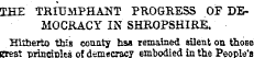 THE TRIUMPHANT PROGRESS OF DEMOCRACY IN ...