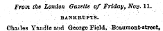 From the London Gazette of Friday, Nov. ...