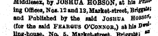 Middlesex, by JOSHUA HOBSON, at bis P^ i...