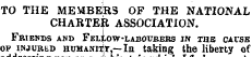 TO THE MEMBERS OF THE NATIONAL CHARTER A...