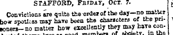 STAFFORD, Frtdat, Oct. 7. t Convictions ...