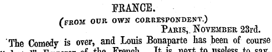 PRANCE. (from our own con respondent.) P...