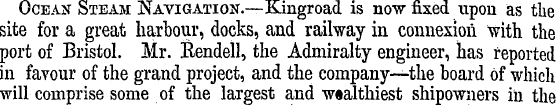 Ocean Steam Navigation.—J&angroaci is no...
