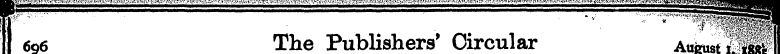 _-_-_-3?T-l?^y. -^''^ 696 The Publishers...