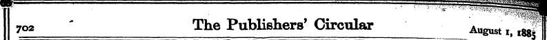 7Q2 The Publishers' Circular August iig?