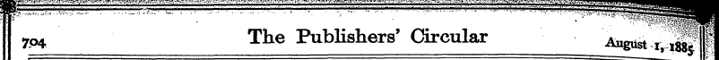 7P4 The Publishers' Circular W* ^8 1