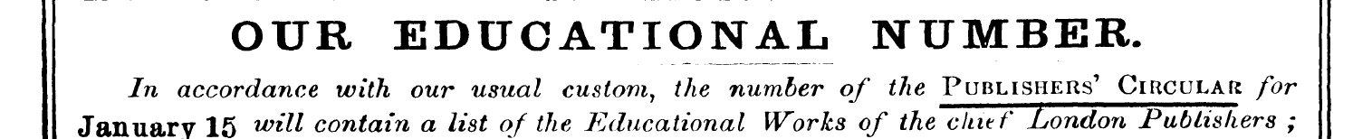 OUR EDUCATIONAL NUMBER. In accordance wi...