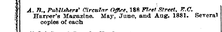 ¦ i M ' ! \ ' \ A. Harper B., Publishers...